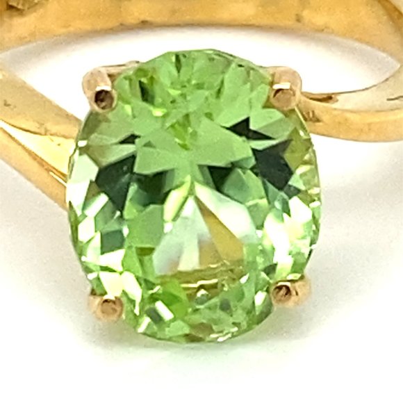 Certified Mint Diopside 4.56ct Solid 18K Gold Ring - Picture 6 of 7
